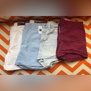 Shorts Collection - White, Blue, Light Blue, Burgundy